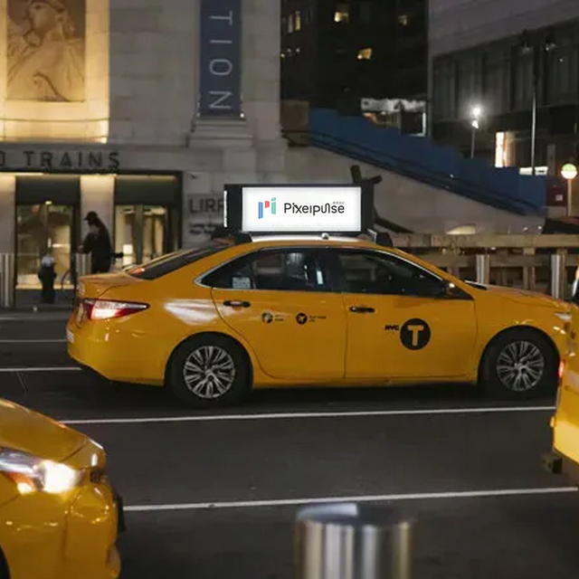 Taxi Top LED Displays Outdoor Car Roof